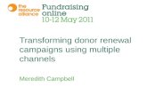 Transforming Donor Renewal Campaigns Using Multiple Channels