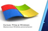 Cursus: Windows 7 en 8 personaliseren