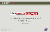 Opinionway pour Intermarche l'Express - Les tendances de consommation à l’aube de 2014