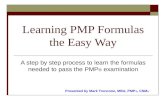 Learning pmp formulas the easy way
