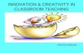 Innovation and creativity in classroom teaching
