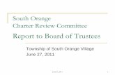 South Orange Charter Review Committee Presentation