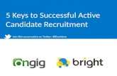 5 Keys to Successful Active Candidate Recruitment