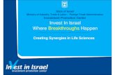 Israel Creating Synergies in Life Sciences
