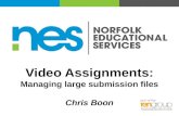 Video assignments - managing large submission files using Blackboard and Planet eStream