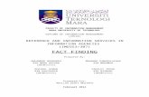 Fact finding : REFERENCE AND INFORMATION SERVICES IN INFORMATION AGENCIES  (IMD353/307)
