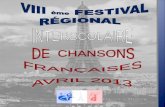 Diaporama de présentation du 8ème Festival Régional Interscolaire de Chansons Françaises de Lublin