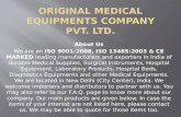 Original Medical Equipments Company | Medical Equipments Manufacturer | Medical Supplies