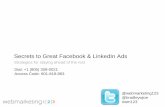 Webmarketing123: Secrets to Great Facebook and LinkedIn Ads