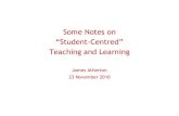 Student centred notes