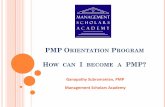 PMP Orientation Program from MS Academy