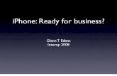 iPhone: Ready for business?