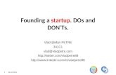 Founding a startup. DOs and DON'Ts.