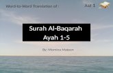 Al-Baqarah Ayah 1-5 Word for Word