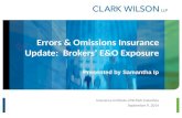 Errors & Omissions Insurance Update: Brokers' E&O Exposure
