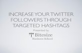 Entrepreneurs, Increase Your Exposure Thru Targeted Twitter Hashtags