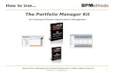 The BPM Portfolio Manager Kit: How-to-Use Details