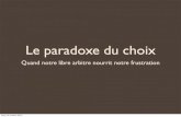 Paris web 2013   paradoxe du choix