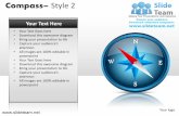 Compass style design 2 powerpoint ppt slides.
