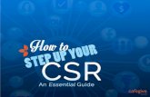 How To Step Up Your CSR: The Guide