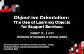 Object-ive Orientation: The Use of Learning Objects for Support Services