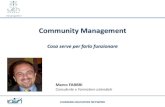 Community management cosa serve per farlo funzionare - master sd b ii-iii - marco fabbri