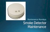 Smoke Detector Maintenance - Maintenance Mondays