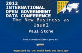 IOGDC 2012 - Paul Stone - slides not seen