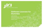 CLA Summit 2013: Software Licenses for Dummies