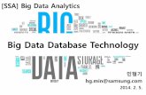 [SSA] 01.bigdata database technology (2014.02.05)