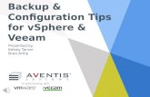 Backup & Configuration Tips for vSphere & Veeam