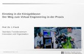 Virtual engineering in der Praxis Steinbeis Transferzentrum Innovation und Organisation (STZio) Prof. Dr.-Ing. Joachim Frech, Oliver Brehm