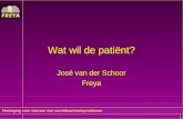 De patient   José Van Der Schoor