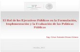 El Rol de los Ejecutivos Públicos en la Formulación, Implementación y la Evaluación de las Políticas Públicas