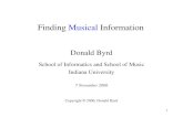 Finding Musical Information