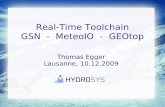 Toolchain for real-time simulations: GSN-MeteoIO-GEOtop