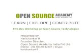 Open Source Academy Presentation on Open Source and Wordpress