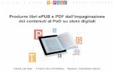 Carloalberto Baroni @ Ebook Lab Italia 2011 - Produrre libri ePUB e PDF dall'impaginazione dei contenuti al PoD su store digitali.
