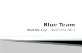 Mind the gap   blue team
