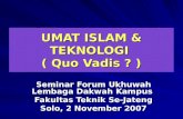 Umat Islam & Teknologi