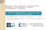 Seminario sobre traducción e interpretación económica e institucional: docencia, investigación y profesión