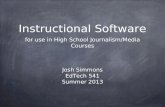 Instructional software presentation