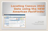 Locating Census 2010 Data using the NEW American FactFinder