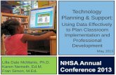 Technology Planning & Support:  Using Data Effectively to Plan Classroom Implementation and Professional Development, by Dale McManis, Karen Nemeth, and Fran Simon