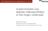Implementatie van digitale video in het hoger onderwijs - Wilfried Admiraal