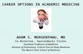 CAREER OPTIONS IN ACADEMIC MEDICINE