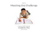 DPS Academic Plan: "Meeting the Challenge"