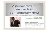 A Perspective of Research in Contemporary HRM [compatibility mode]