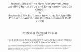 Fda guidance for food and drug labelling   professor pirouzi