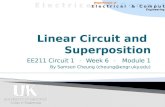 Linear circuit and superposition